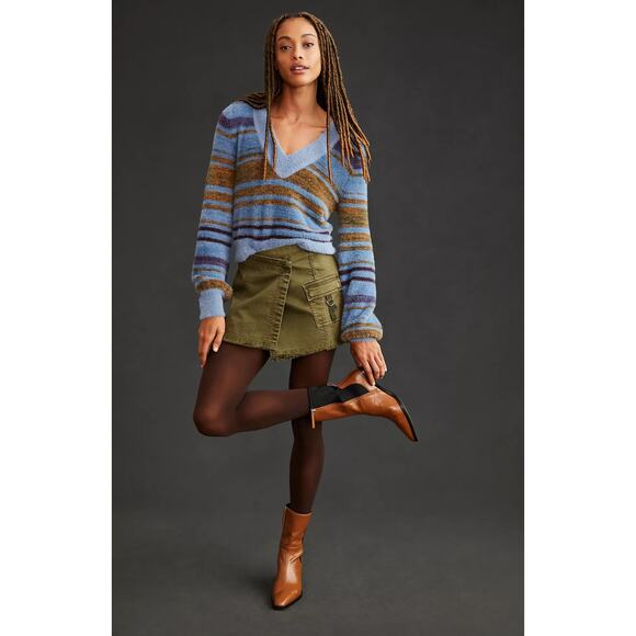 Pilcro Utility Mini Skirt - New Size 10 - Picture 1 of 4